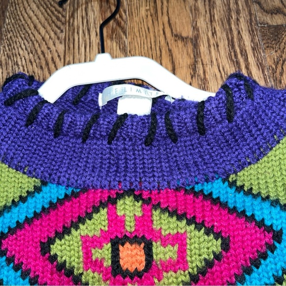 The Limited | Vintage 80s Colorful Knit Sweater size SP - Picture 2 of 7